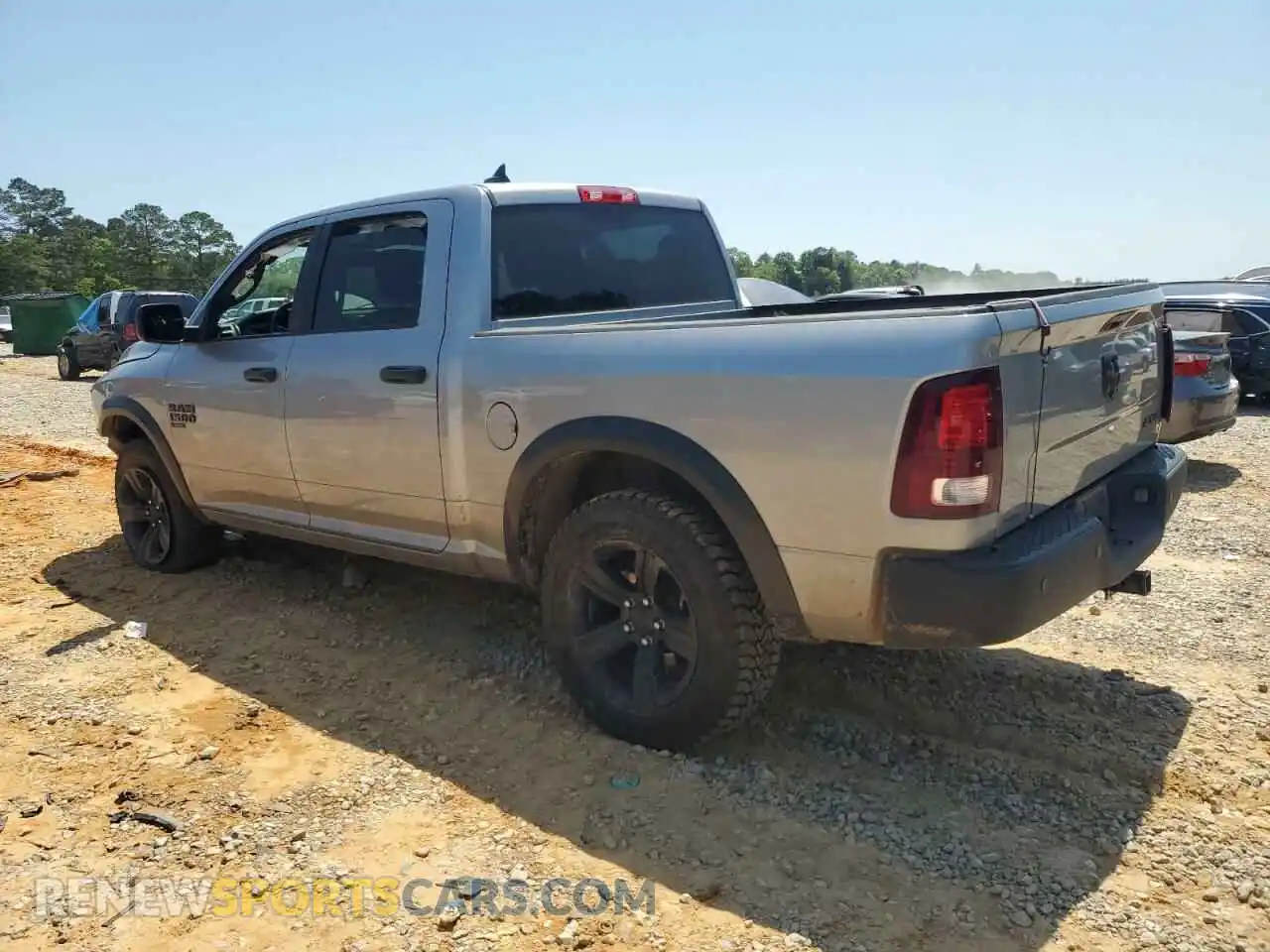 2 Photograph of a damaged car 1C6RR7LG9NS232680 RAM 1500 2022