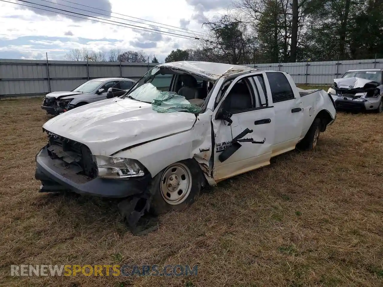 1 Photograph of a damaged car 1C6RR7ST6NS190077 RAM 1500 2022