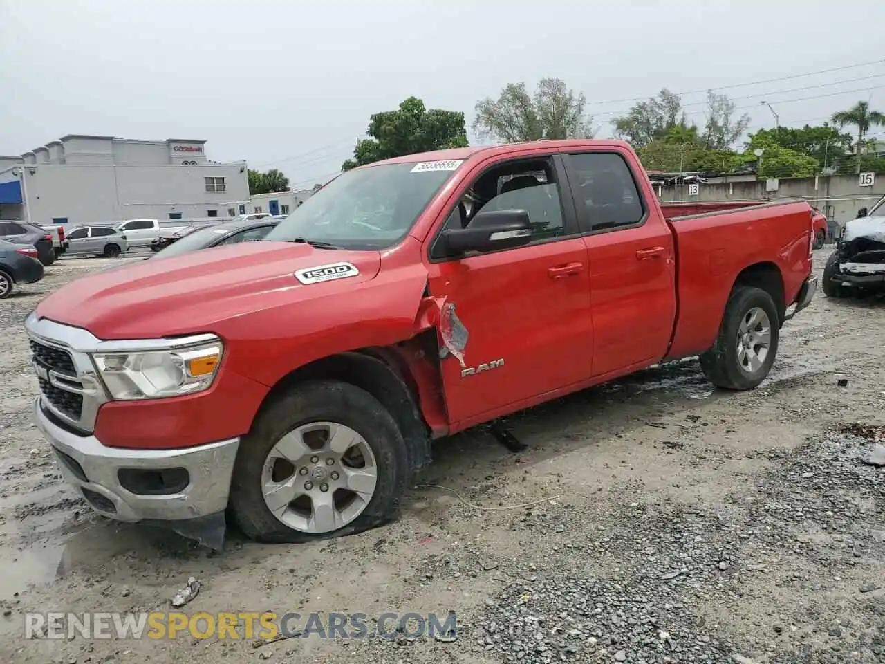 1 Photograph of a damaged car 1C6RREBG3NN277375 RAM 1500 2022