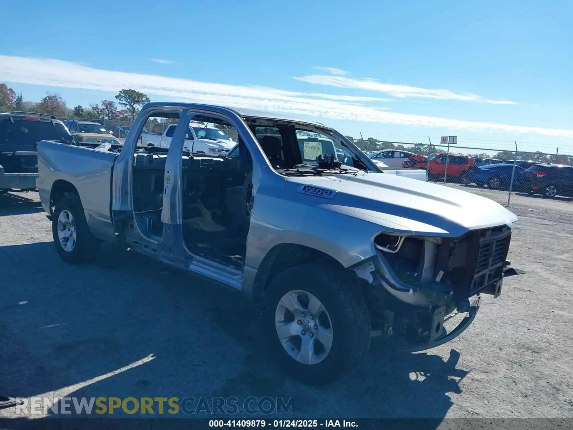 1 Photograph of a damaged car 1C6RREBG3NN329054 RAM 1500 2022