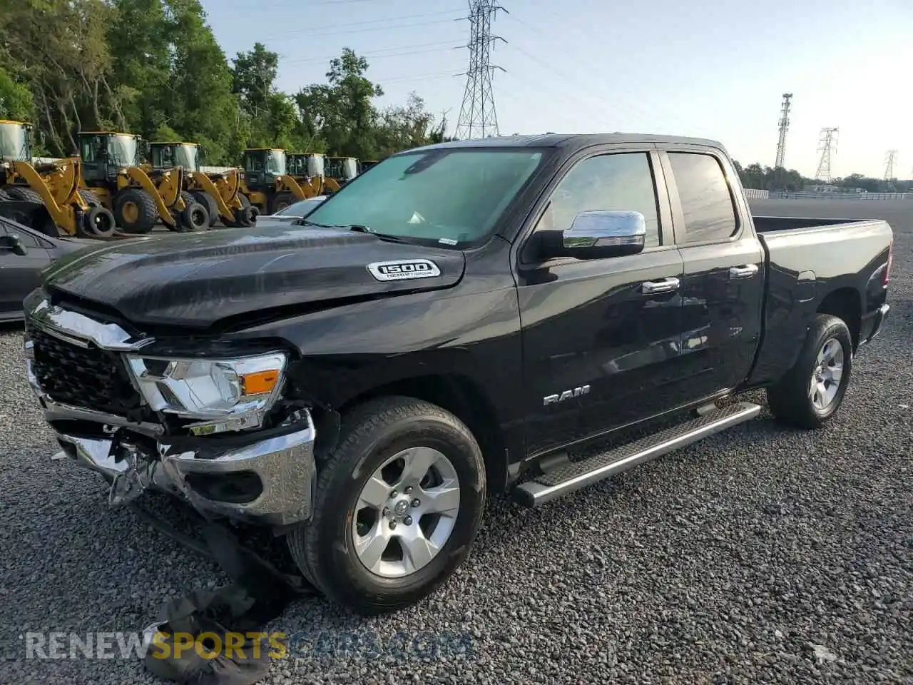 1 Photograph of a damaged car 1C6RREBT0NN389581 RAM 1500 2022