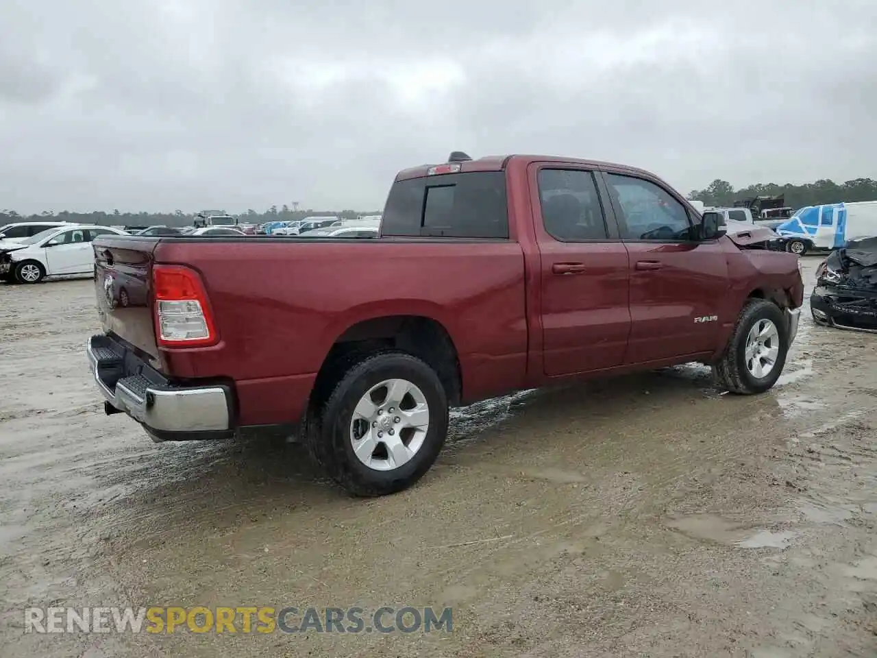 3 Photograph of a damaged car 1C6RREBT2NN158147 RAM 1500 2022