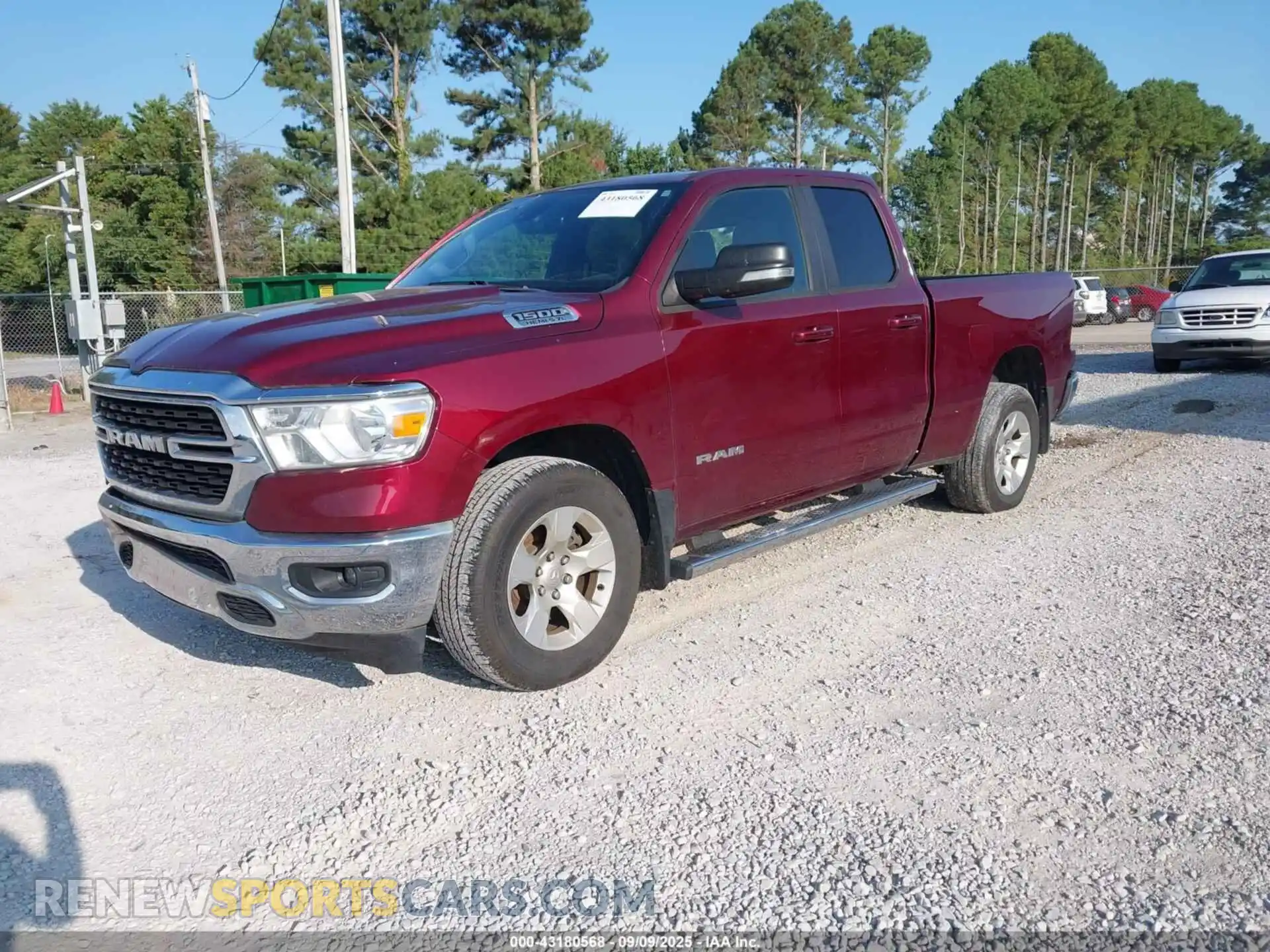 2 fotografías del automóvil dañado 1C6RREBT3NN197247 RAM 1500 2022