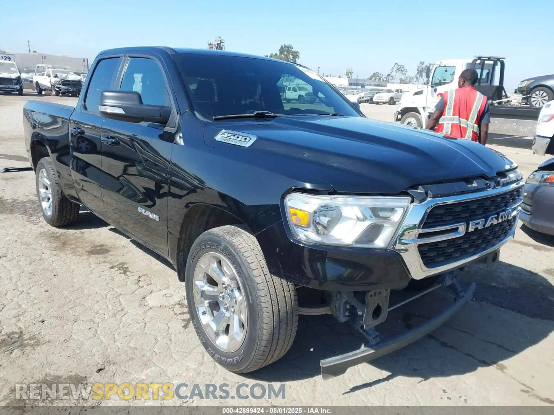 1 Photograph of a damaged car 1C6RREBT3NN219022 RAM 1500 2022