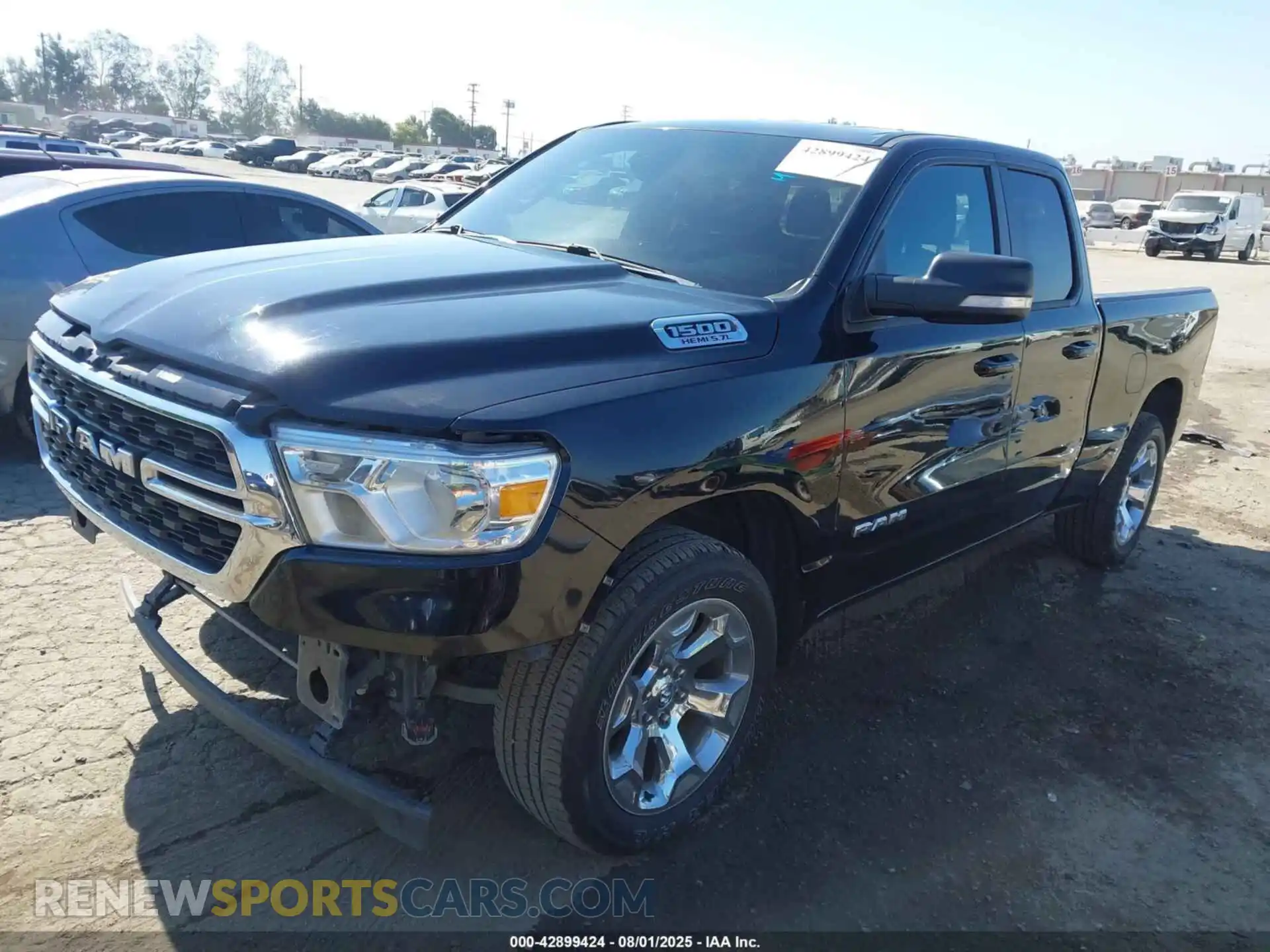 2 Photograph of a damaged car 1C6RREBT3NN219022 RAM 1500 2022