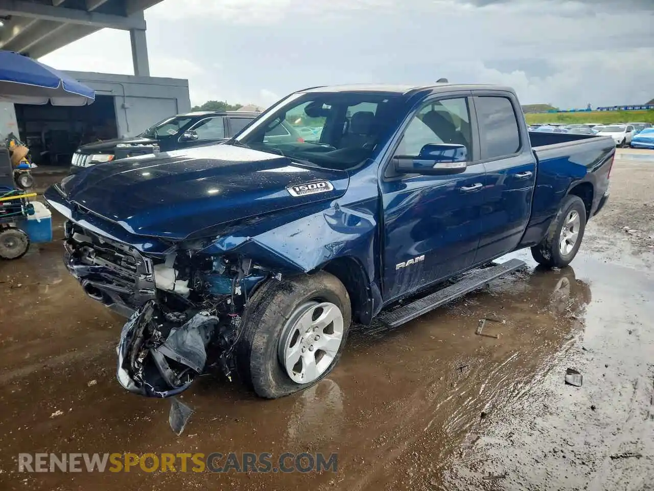 1 Photograph of a damaged car 1C6RREBT4NN187410 RAM 1500 2022