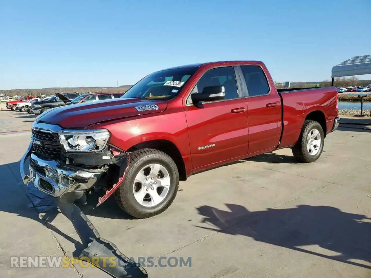 1 Photograph of a damaged car 1C6RREBT7NN228547 RAM 1500 2022
