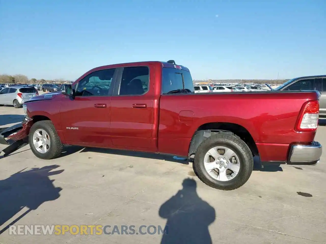 2 Photograph of a damaged car 1C6RREBT7NN228547 RAM 1500 2022