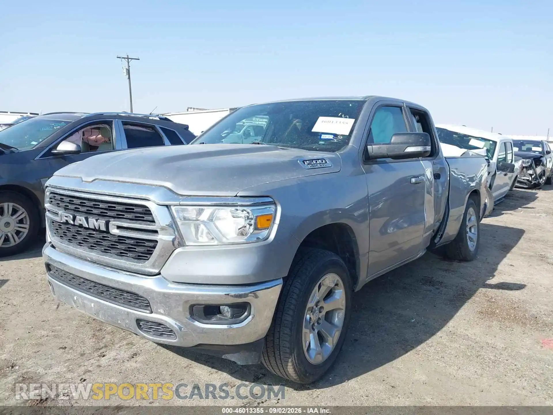 2 fotografías del automóvil dañado 1C6RREBTXNN445994 RAM 1500 2022