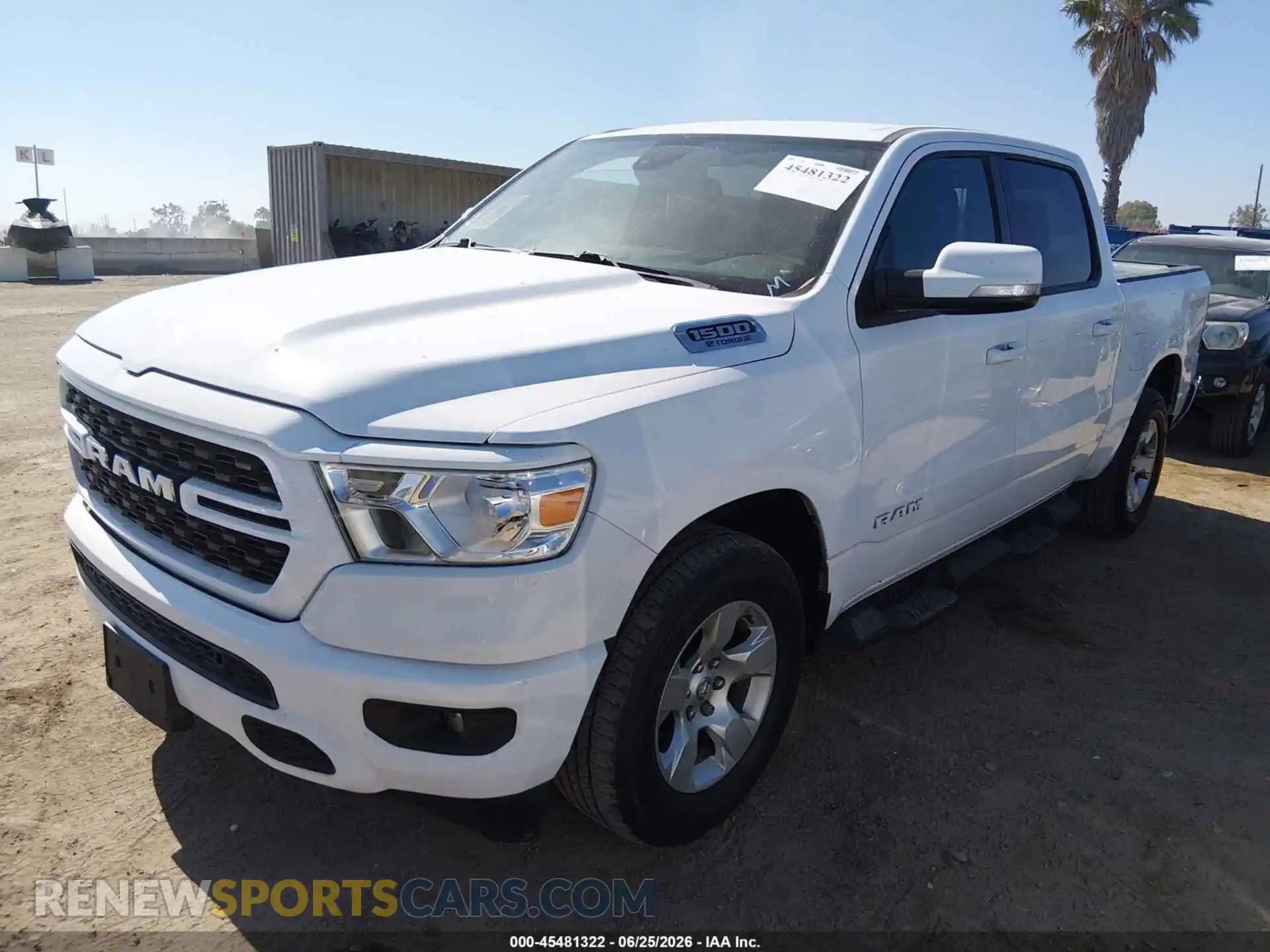 2 Photograph of a damaged car 1C6RREFG0NN337123 RAM 1500 2022