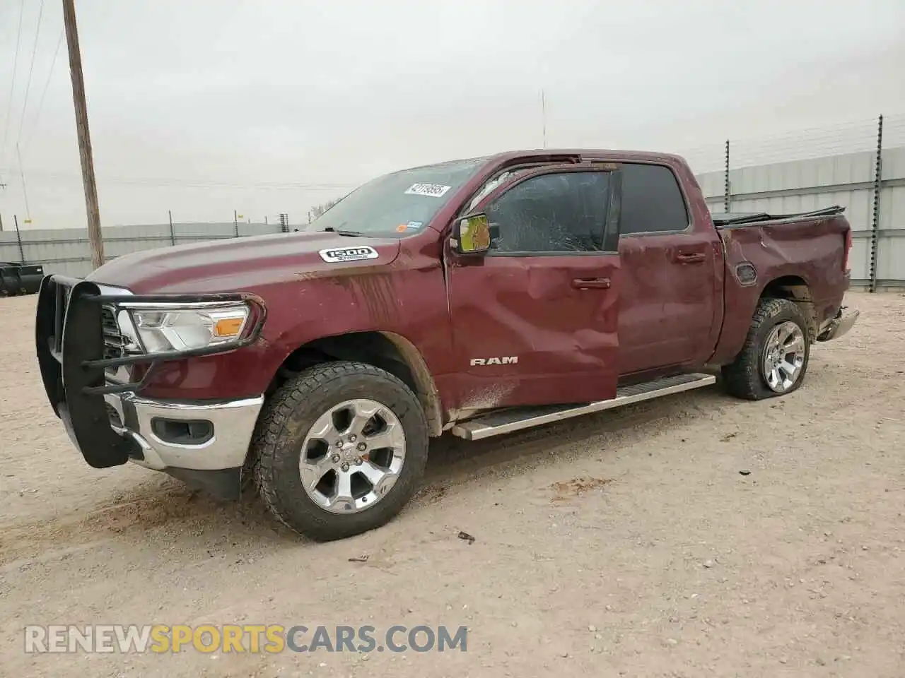 1 Photograph of a damaged car 1C6RREFG1NN218691 RAM 1500 2022