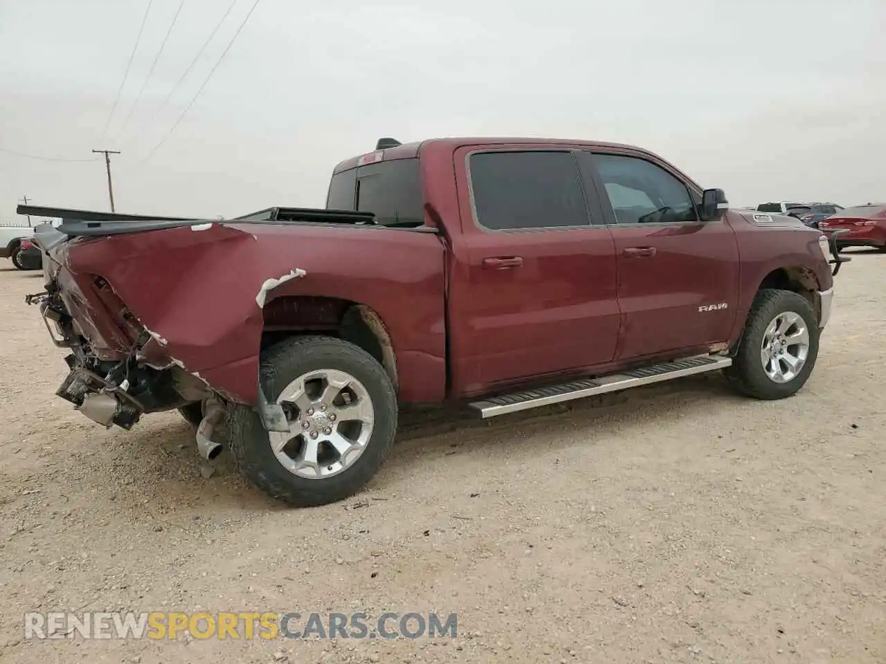 3 Photograph of a damaged car 1C6RREFG1NN218691 RAM 1500 2022