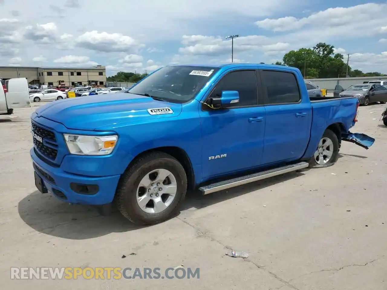 1 Photograph of a damaged car 1C6RREFG2NN398943 RAM 1500 2022