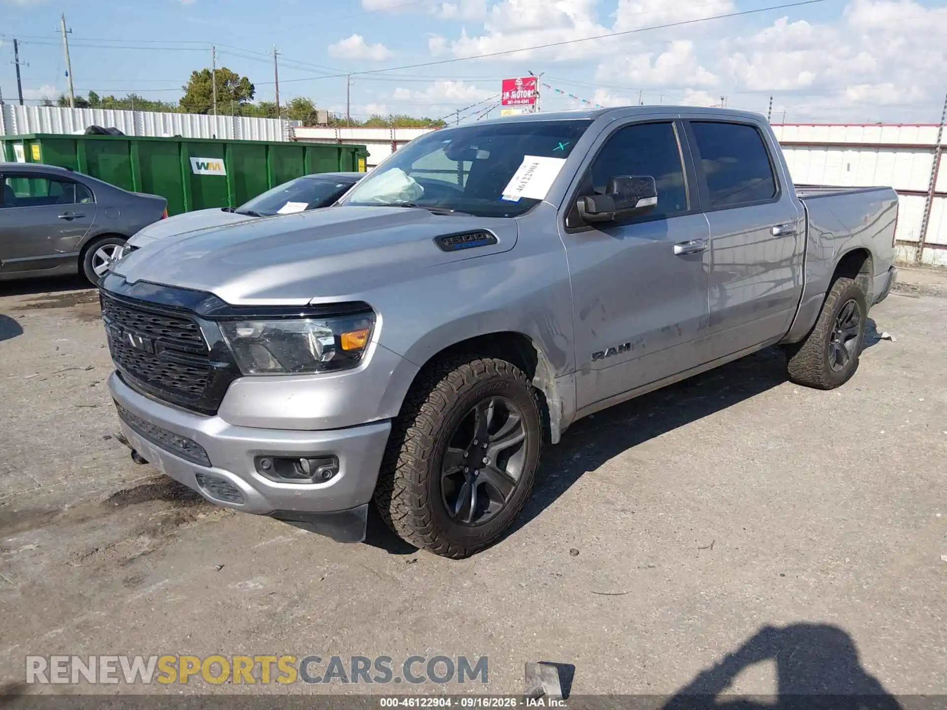 2 Photograph of a damaged car 1C6RREFG3NN407777 RAM 1500 2022