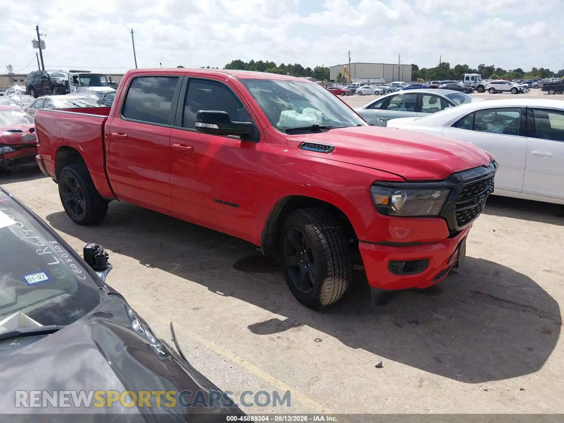 1 Photograph of a damaged car 1C6RREFG6NN472395 RAM 1500 2022