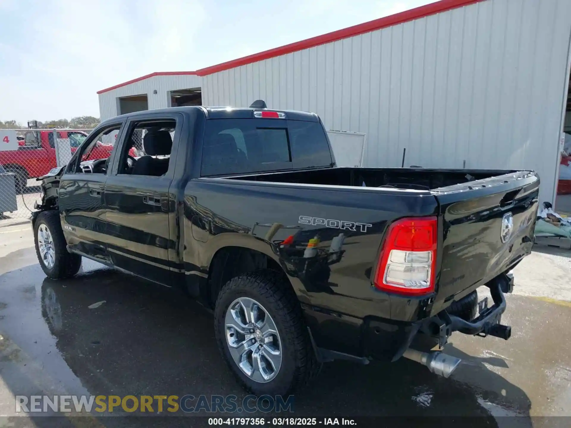 3 Photograph of a damaged car 1C6RREFT1NN190128 RAM 1500 2022