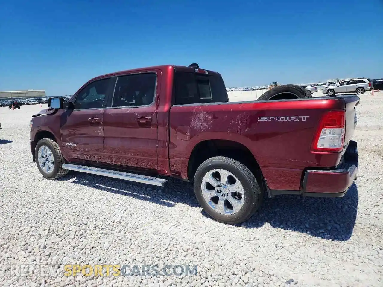 2 Photograph of a damaged car 1C6RREFT2NN218325 RAM 1500 2022
