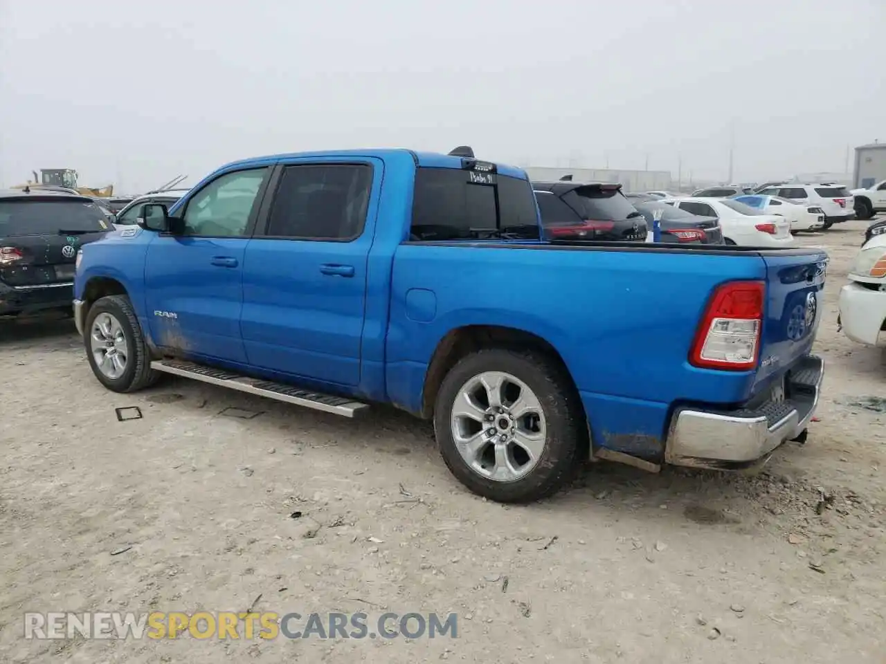 2 Photograph of a damaged car 1C6RREFT3NN274614 RAM 1500 2022