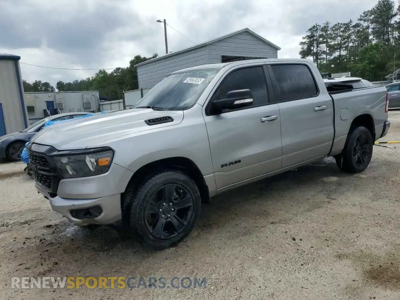 1 Photograph of a damaged car 1C6RREFT3NN336335 RAM 1500 2022
