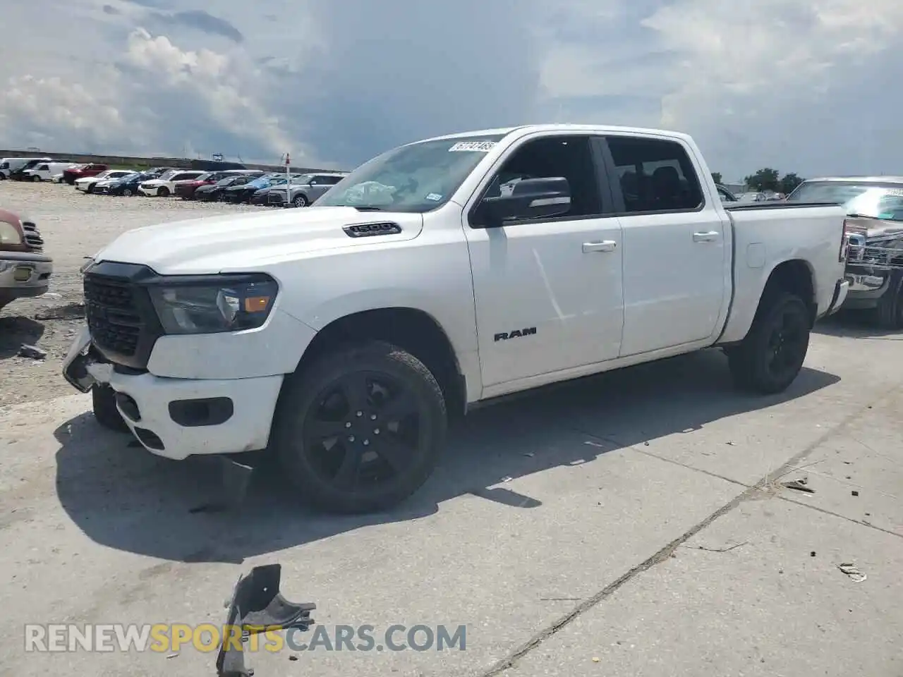 1 Photograph of a damaged car 1C6RREFT4NN276436 RAM 1500 2022