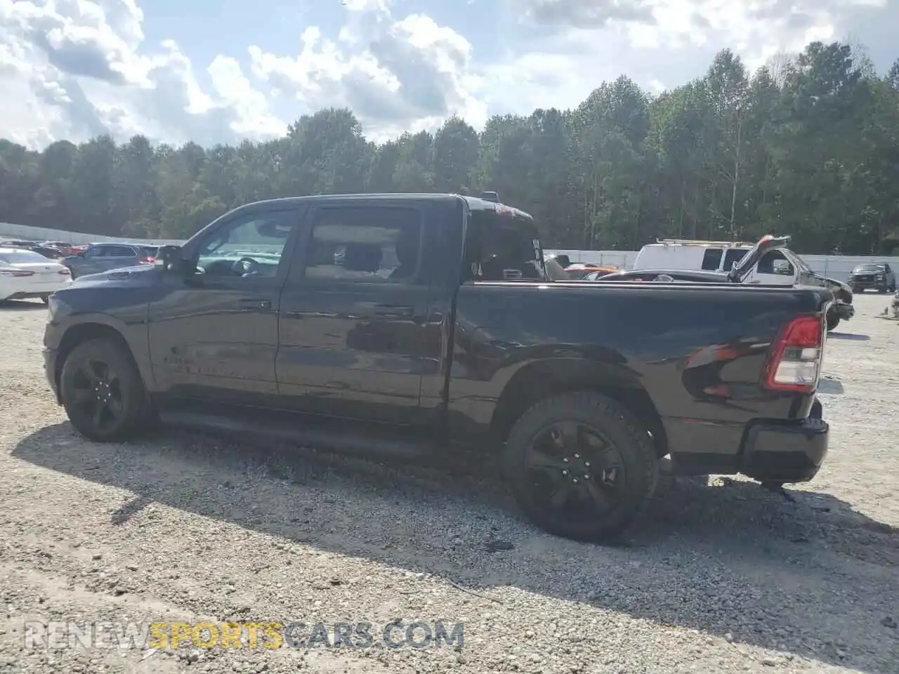 2 Photograph of a damaged car 1C6RREFT5NN253893 RAM 1500 2022
