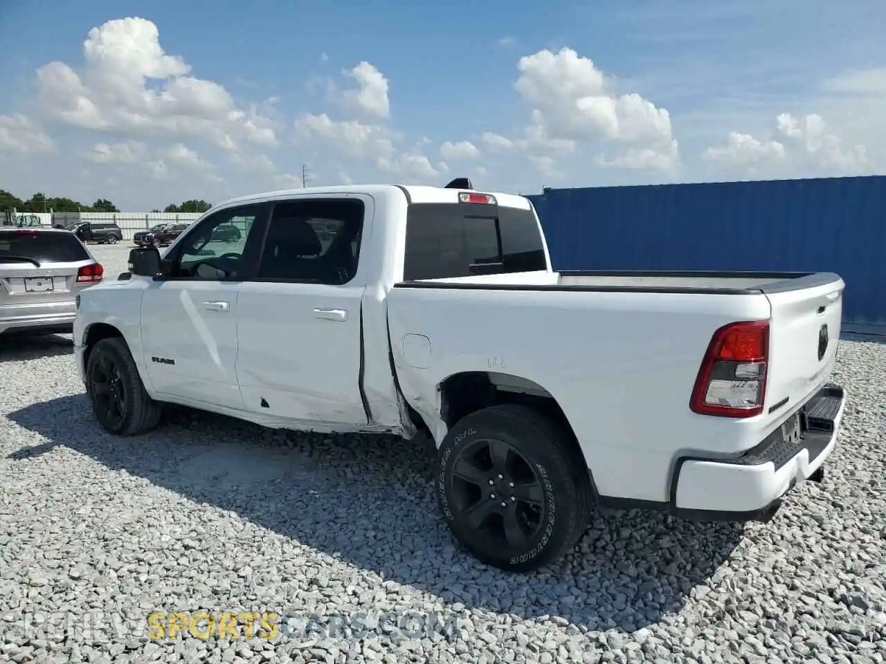 2 Photograph of a damaged car 1C6RREFT6NN312241 RAM 1500 2022