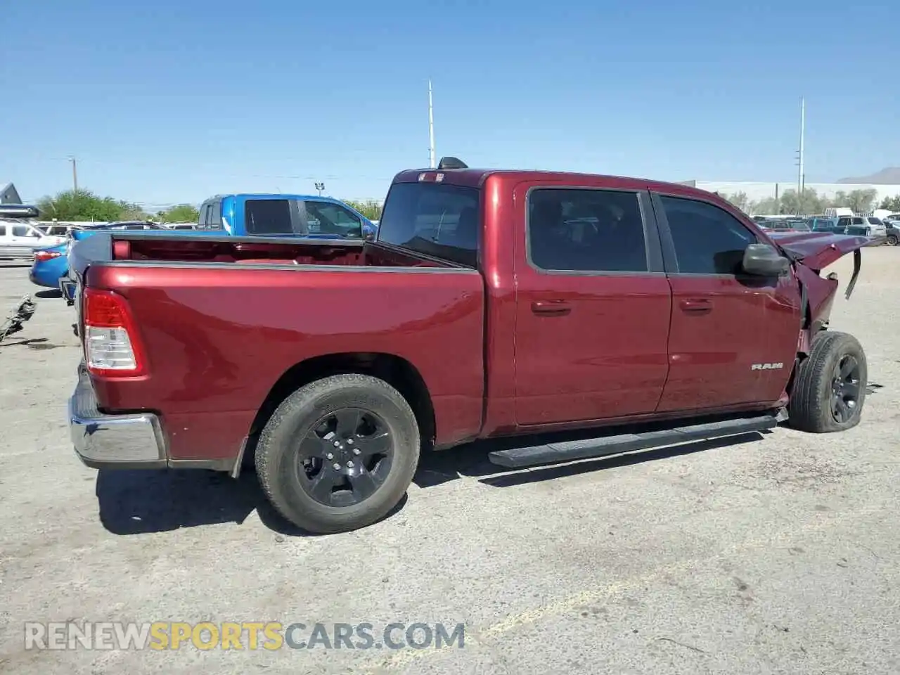 3 Photograph of a damaged car 1C6RREFT6NN431035 RAM 1500 2022