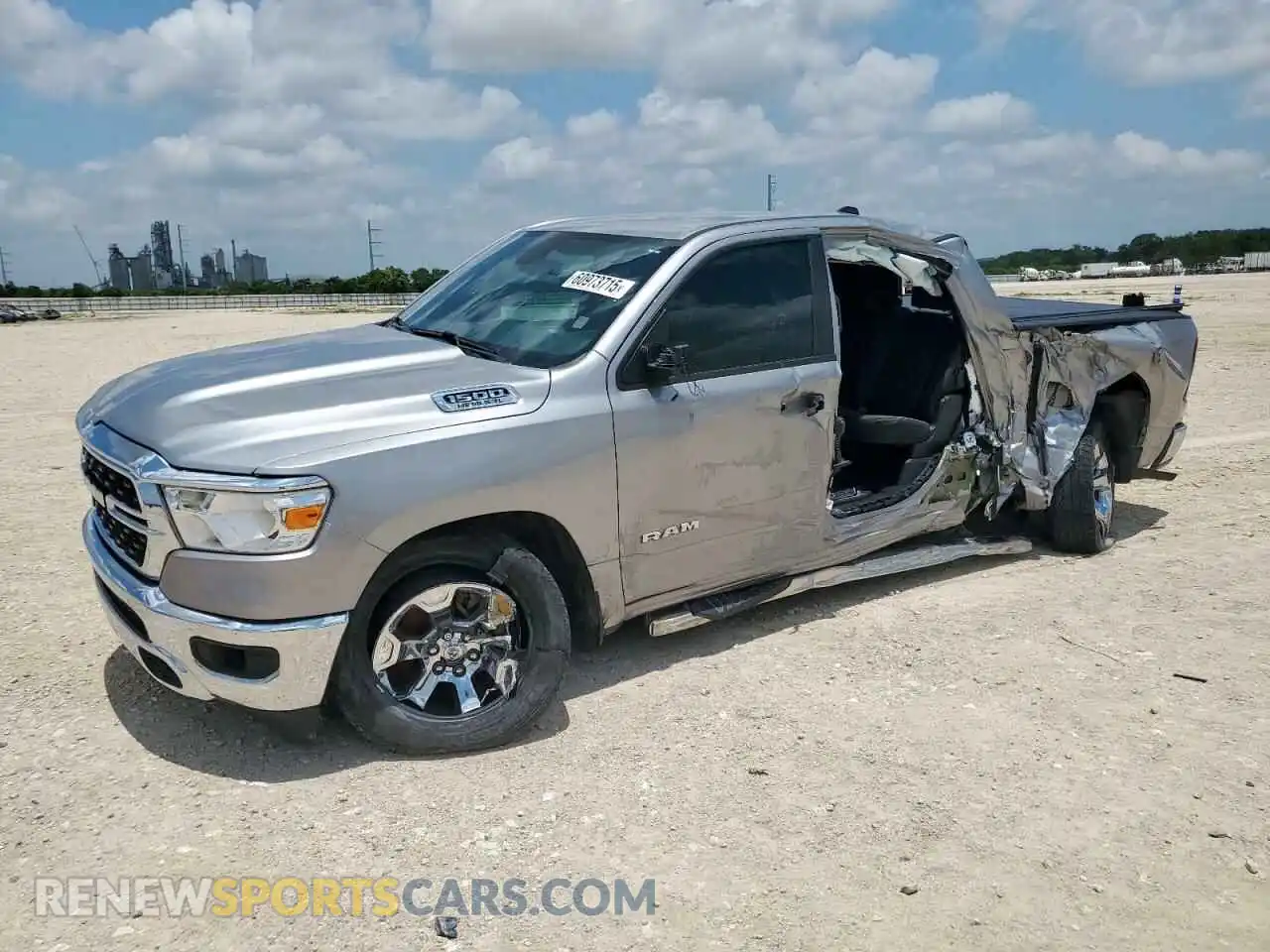 1 Photograph of a damaged car 1C6RREFT9NN193858 RAM 1500 2022