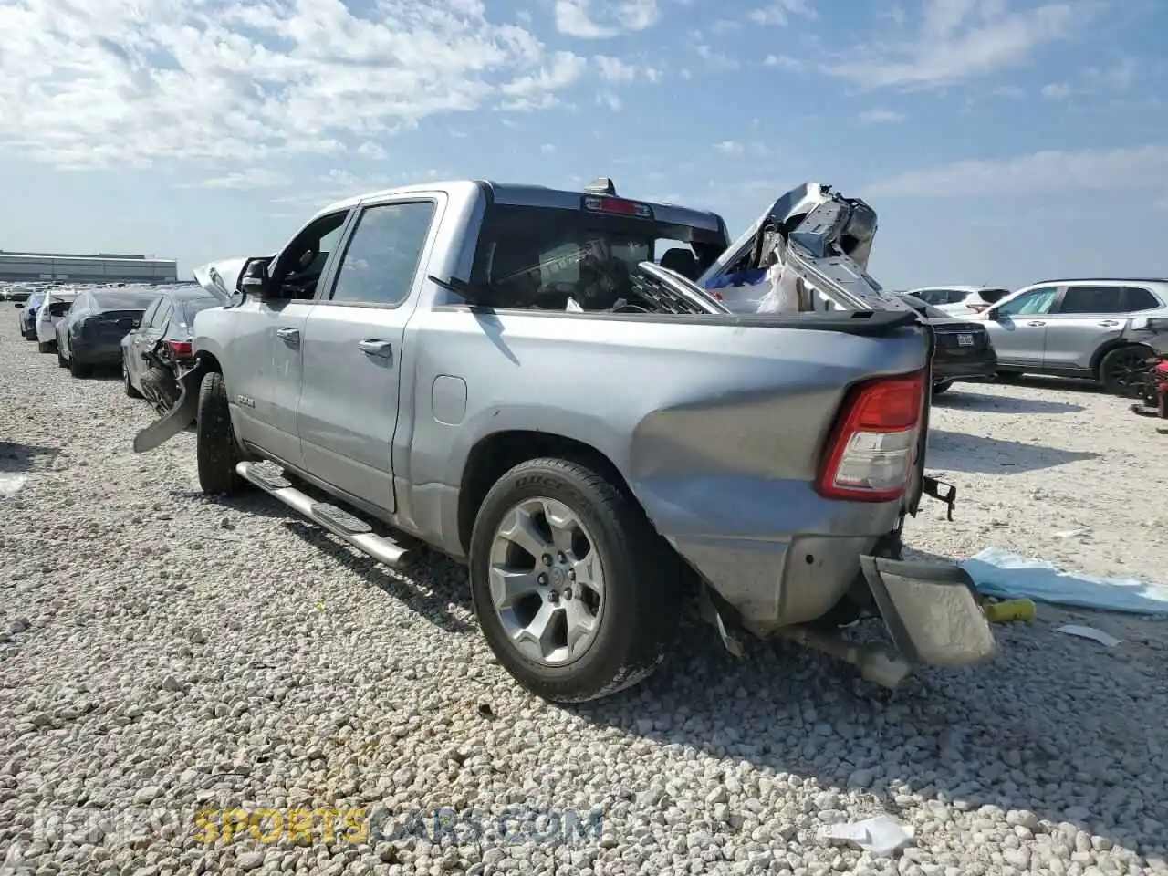 2 Photograph of a damaged car 1C6RREFT9NN431367 RAM 1500 2022