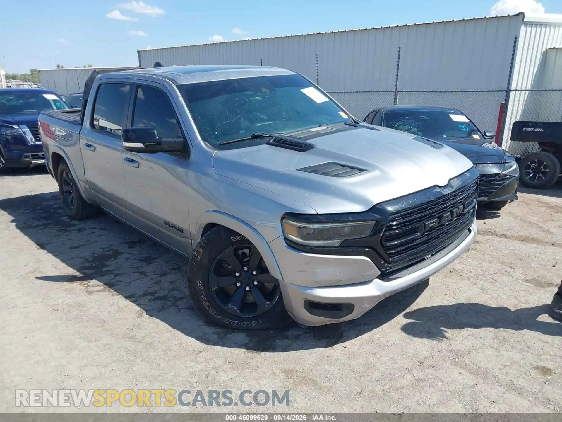 1 Photograph of a damaged car 1C6RREHT0NN377440 RAM 1500 2022