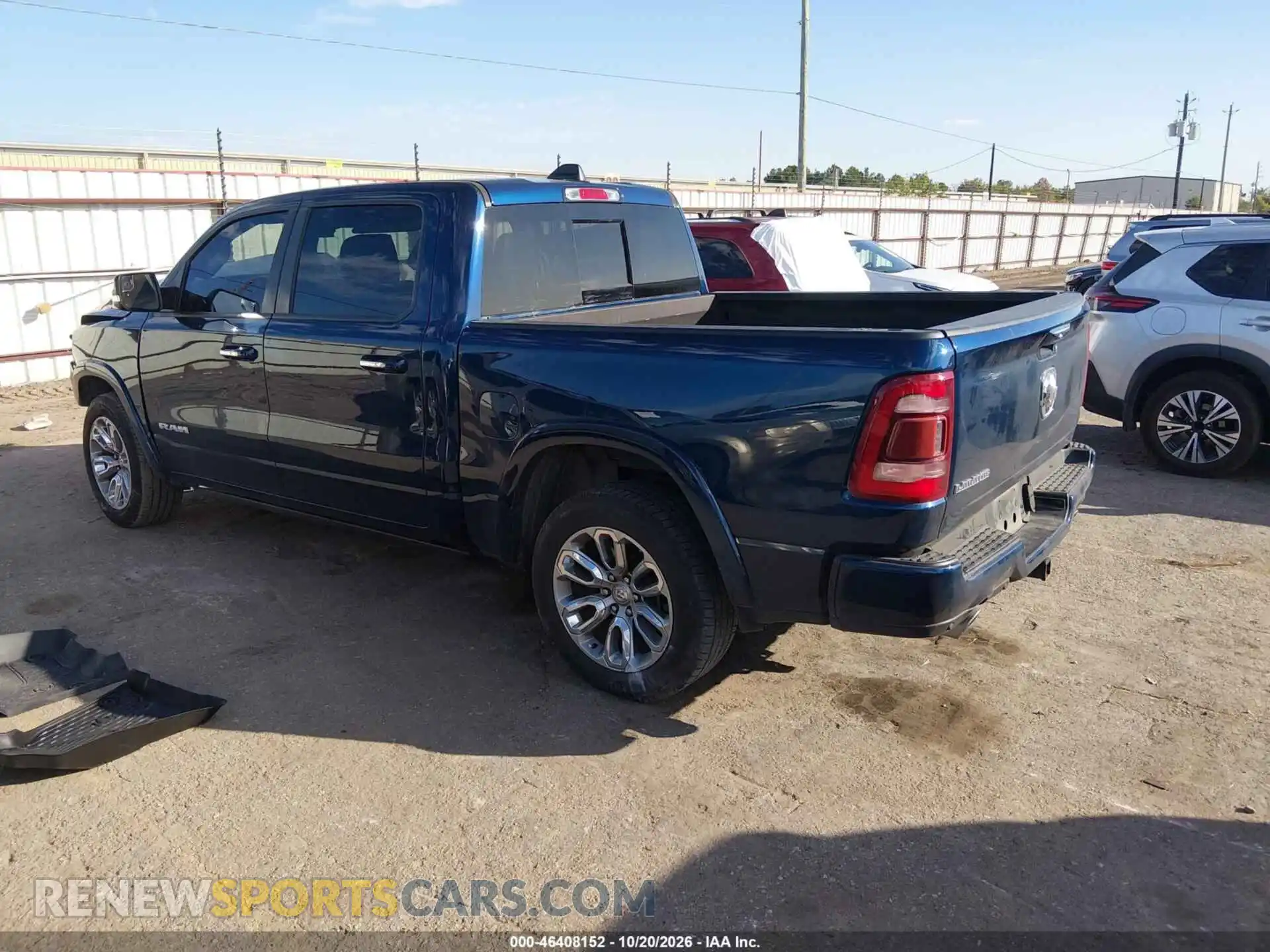 3 fotografías del automóvil dañado 1C6RREJT1NN336549 RAM 1500 2022