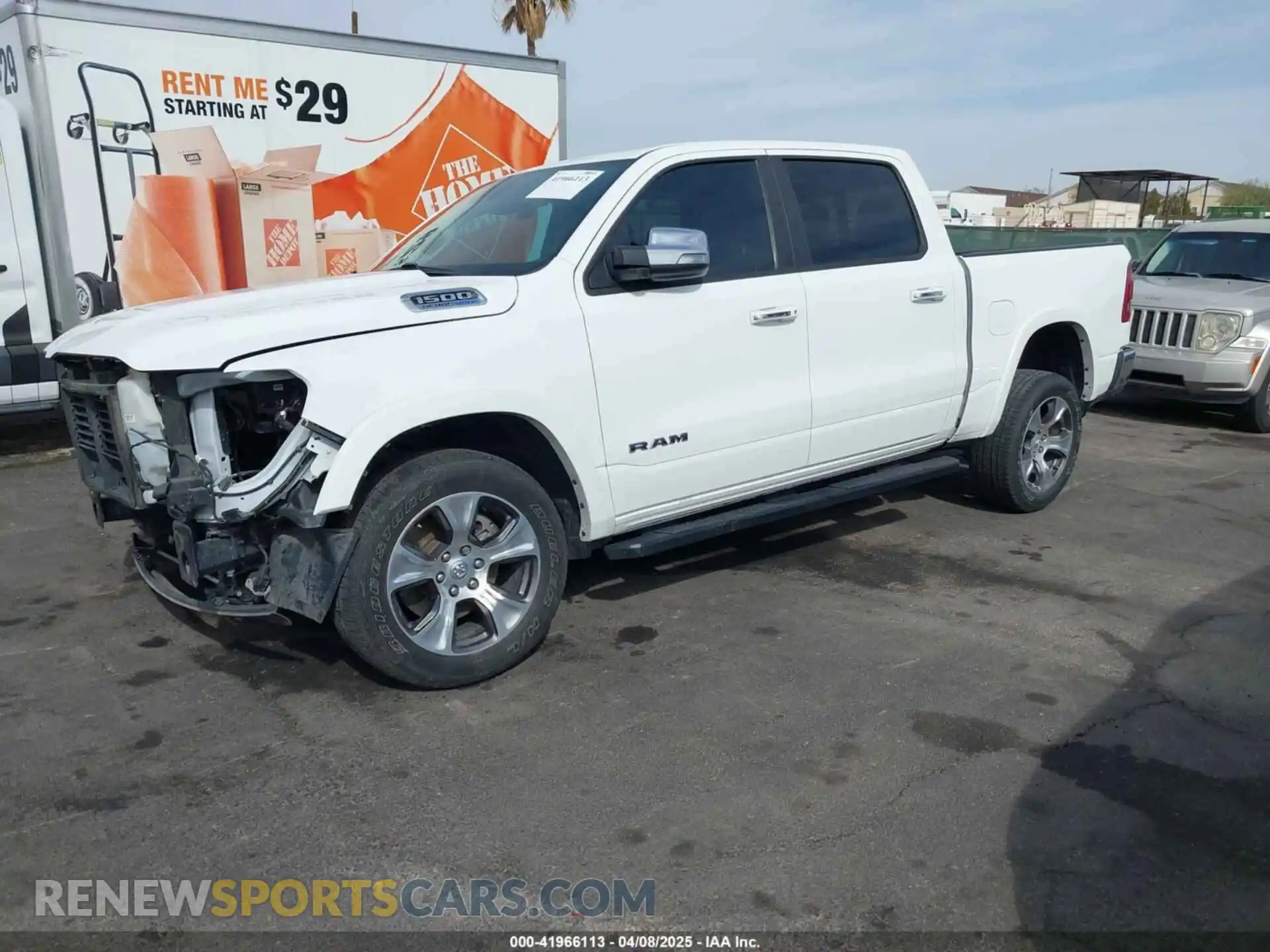 2 Photograph of a damaged car 1C6RREJTXNN357898 RAM 1500 2022