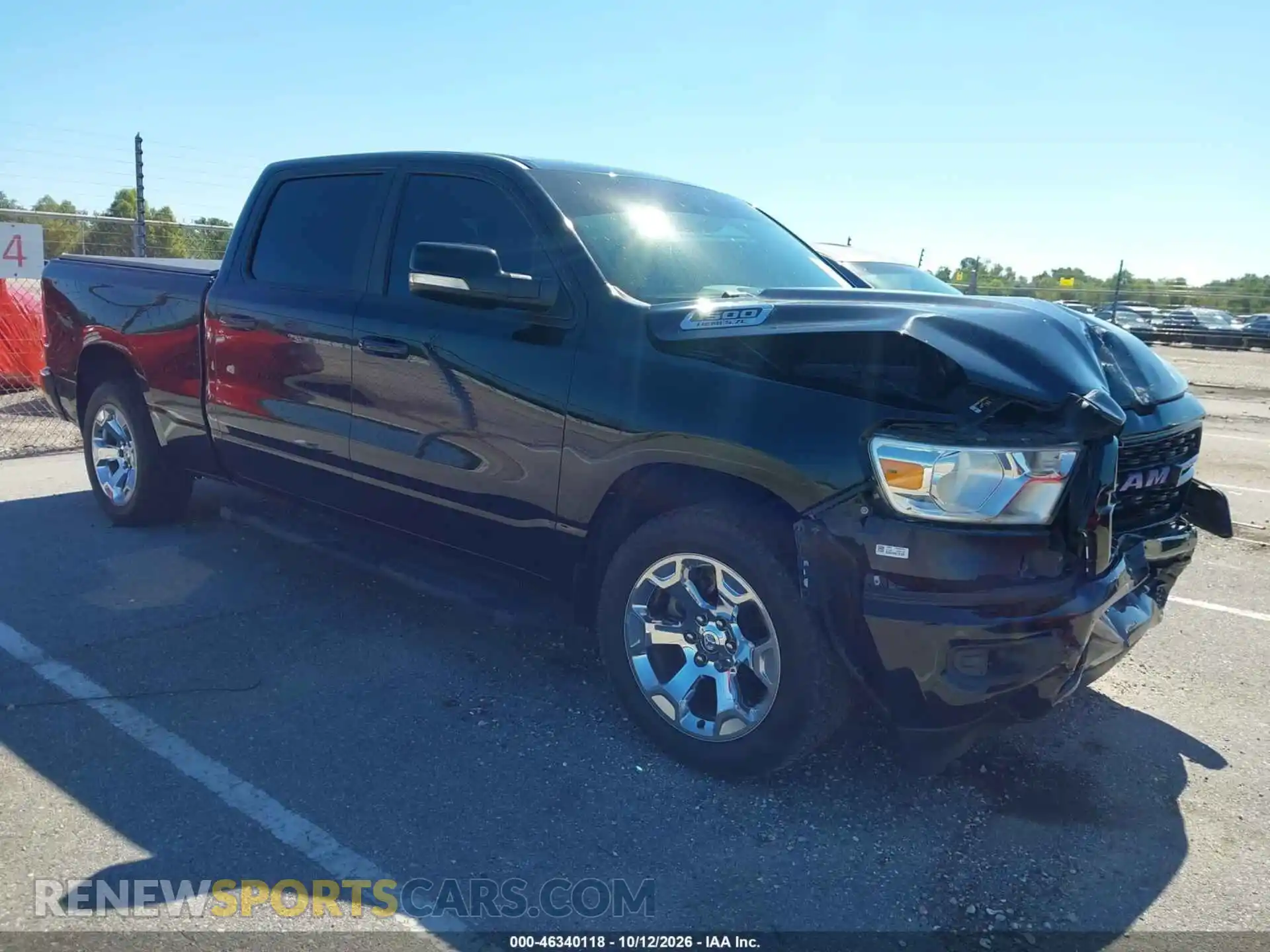 1 Photograph of a damaged car 1C6RREMT8NN190825 RAM 1500 2022