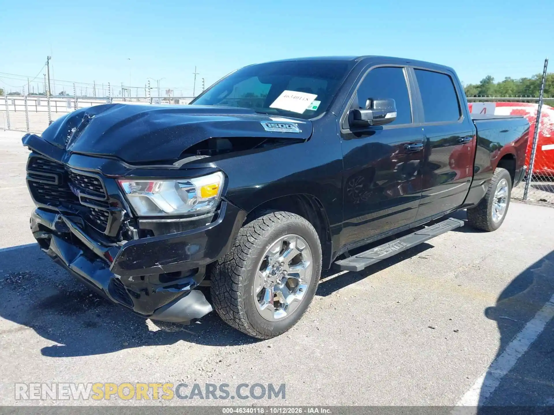 2 Photograph of a damaged car 1C6RREMT8NN190825 RAM 1500 2022
