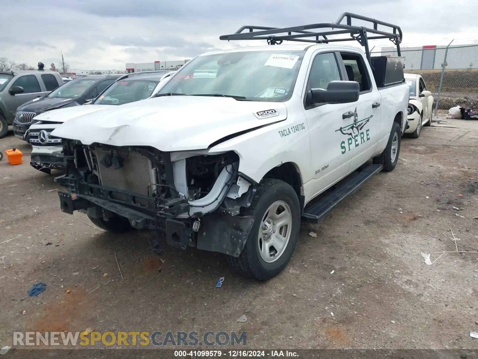 2 Photograph of a damaged car 1C6RRENT4NN436039 RAM 1500 2022