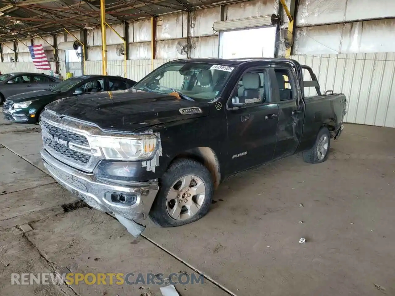 1 Photograph of a damaged car 1C6RRFBG3NN293341 RAM 1500 2022