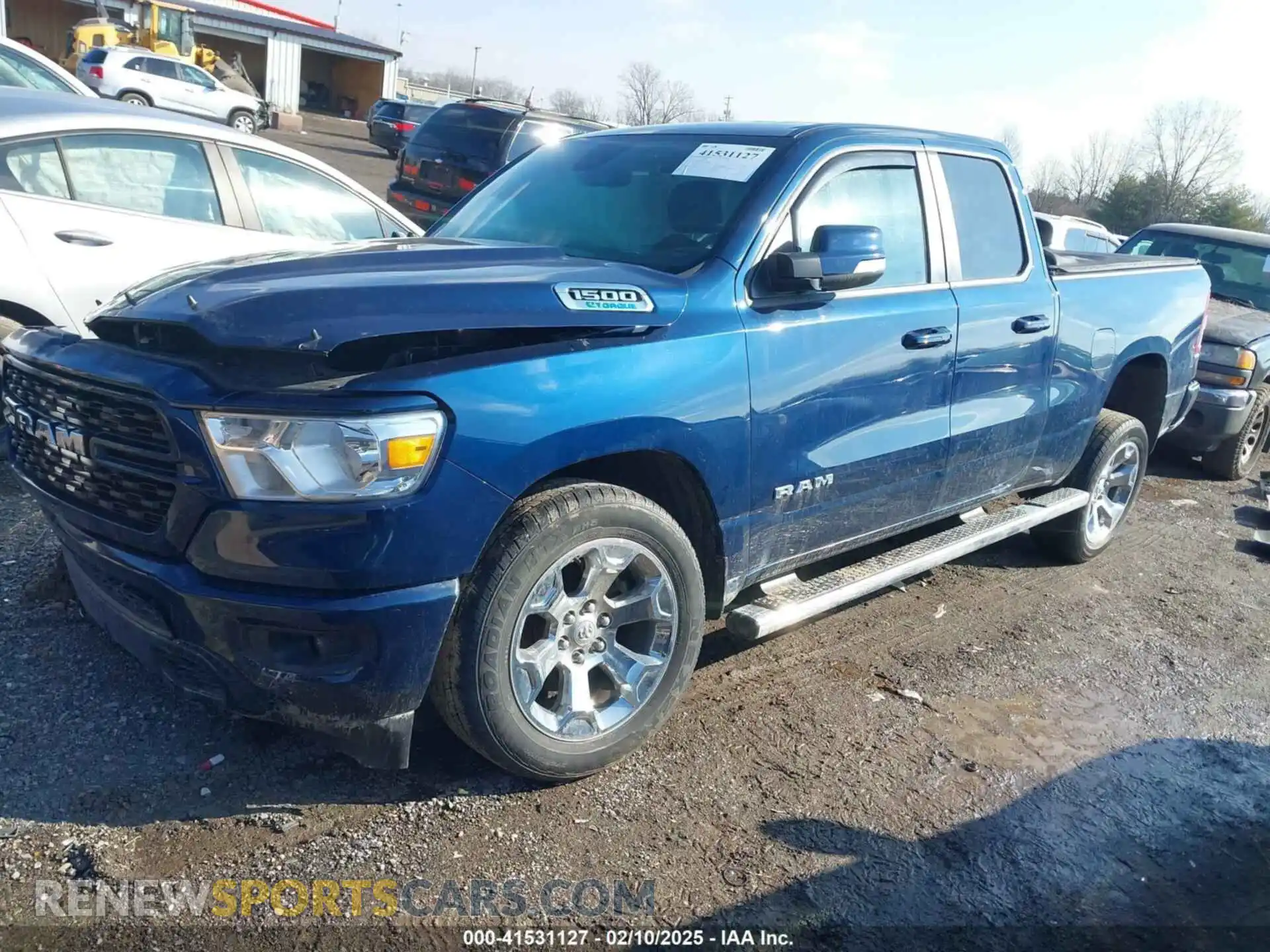 2 Photograph of a damaged car 1C6RRFBG7NN423072 RAM 1500 2022