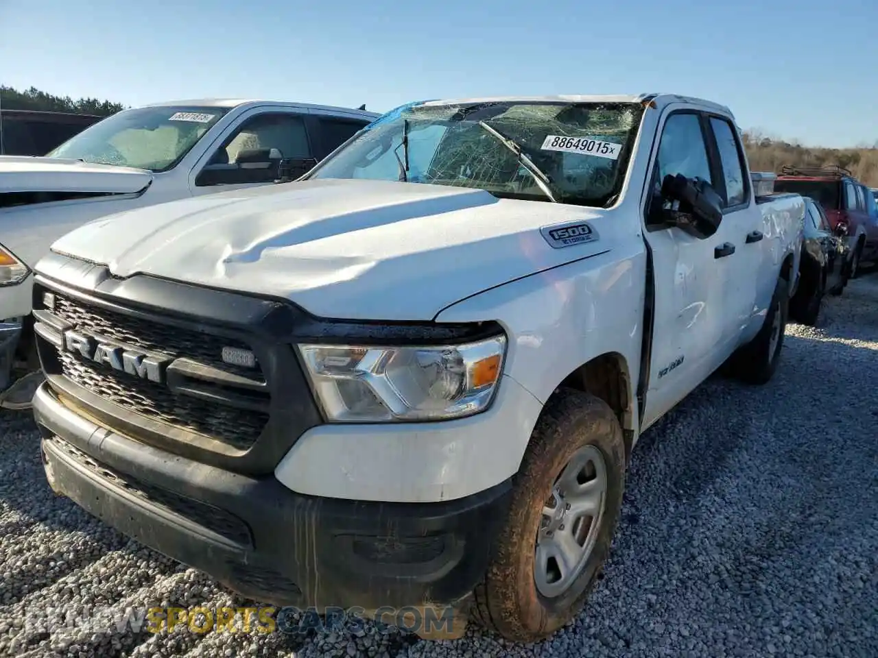 1 Photograph of a damaged car 1C6RRFCG2NN384115 RAM 1500 2022