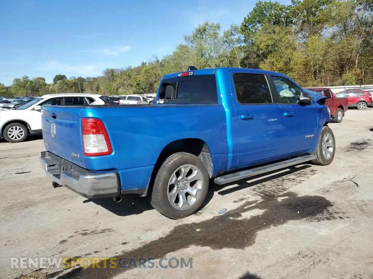 3 fotografías del automóvil dañado 1C6RRFFG0NN263613 RAM 1500 2022