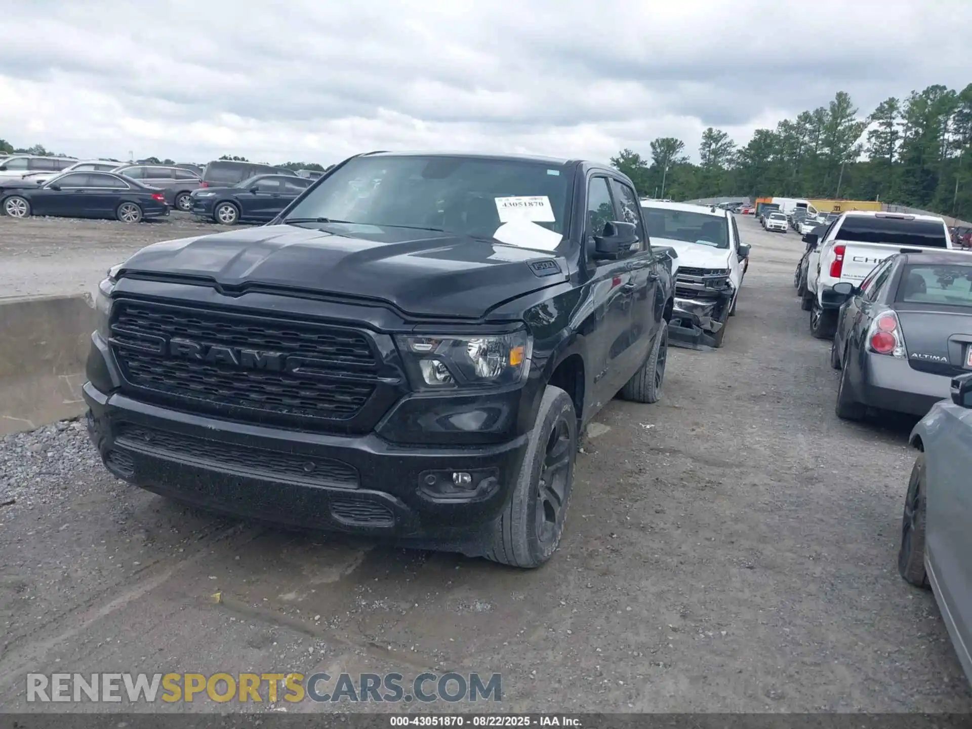 2 Photograph of a damaged car 1C6RRFFG0NN341632 RAM 1500 2022