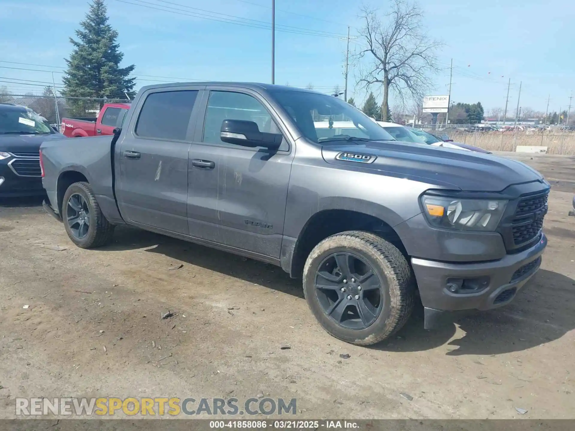 1 Photograph of a damaged car 1C6RRFFG0NN410013 RAM 1500 2022