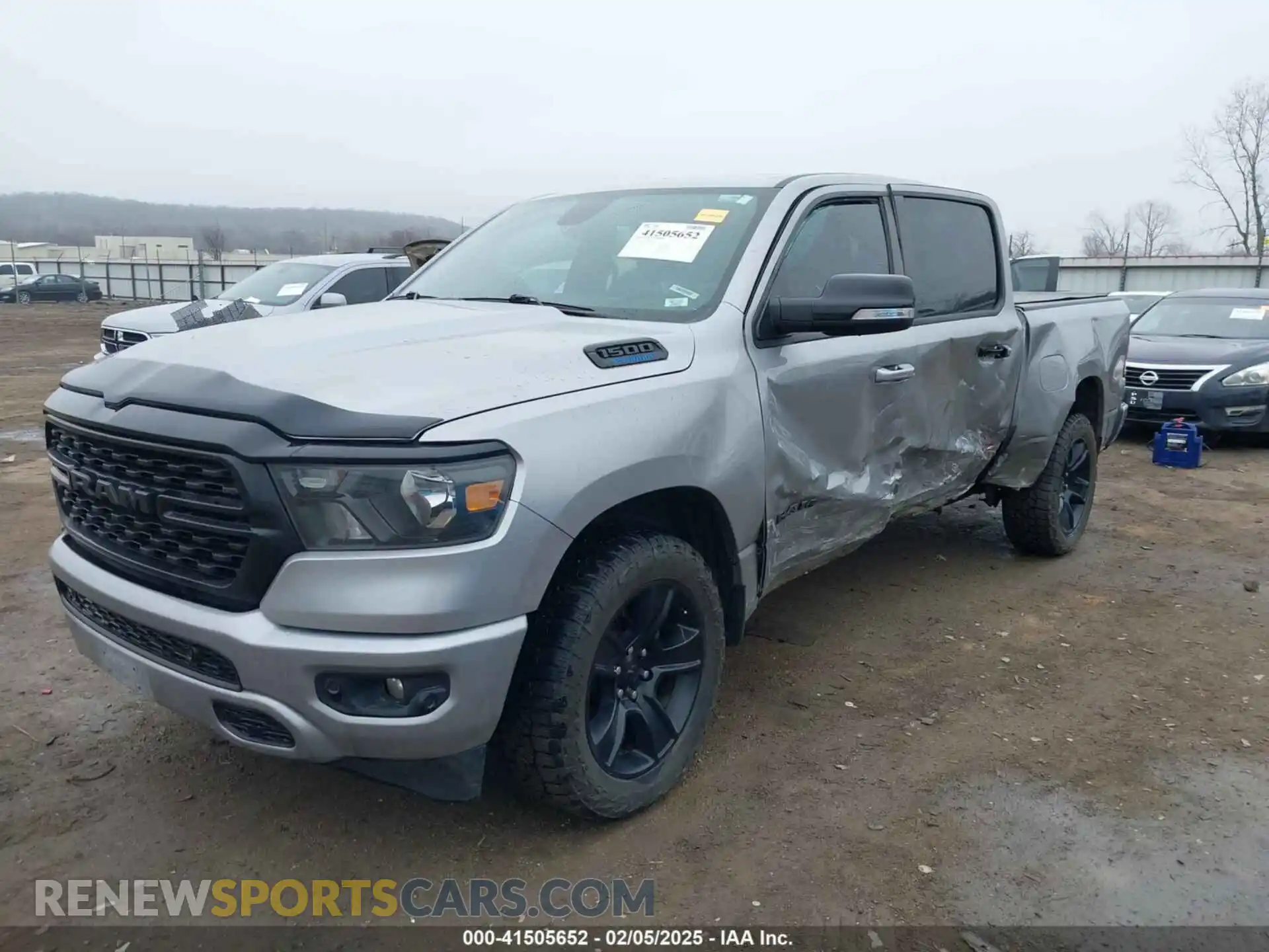 2 fotografías del automóvil dañado 1C6RRFFG1NN255455 RAM 1500 2022