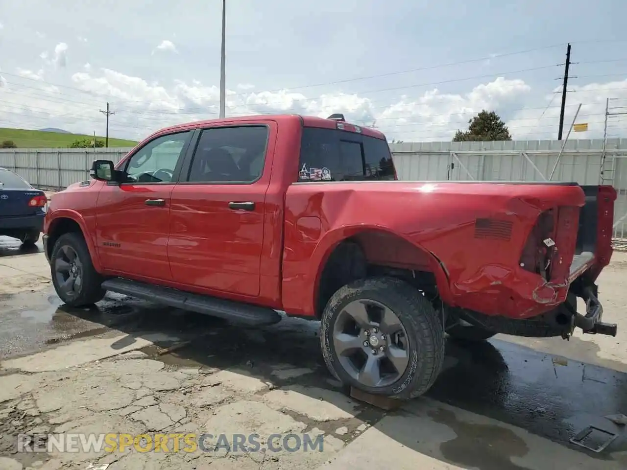 2 Photograph of a damaged car 1C6RRFFG3NN251133 RAM 1500 2022