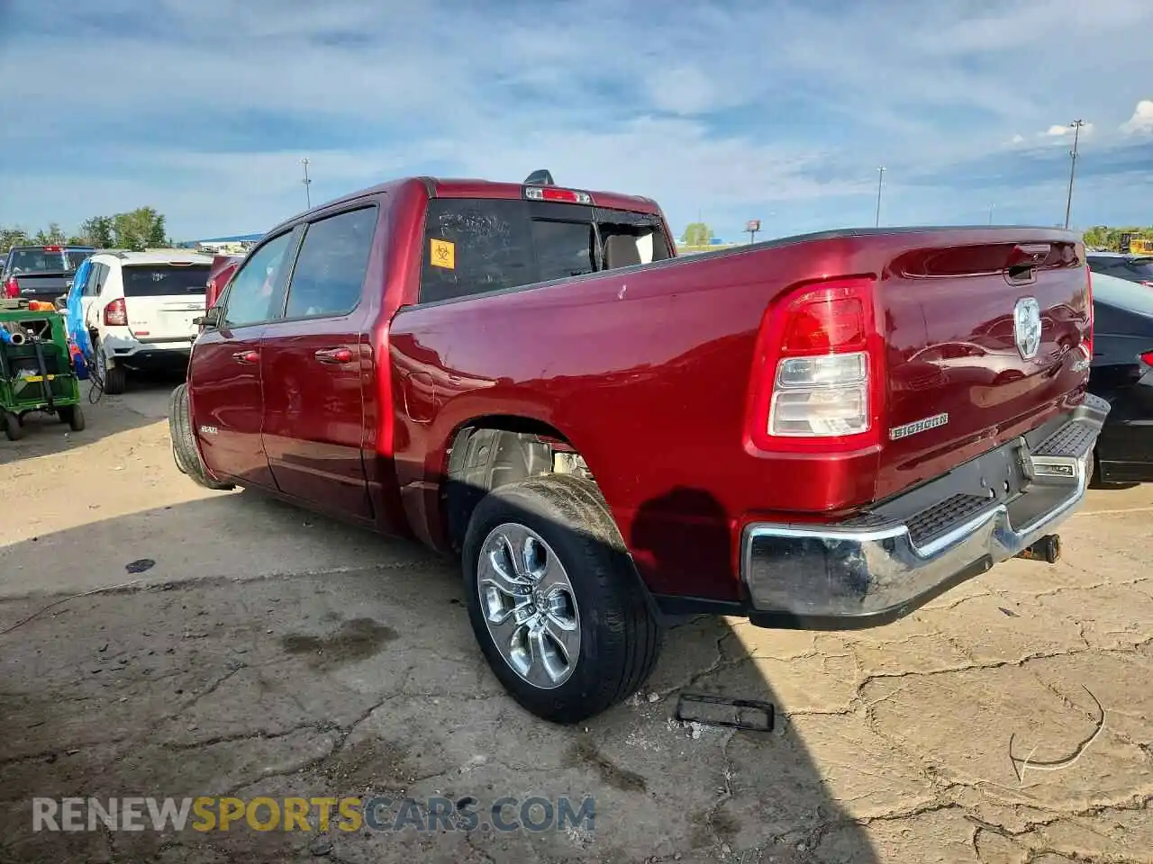 2 Photograph of a damaged car 1C6RRFFG3NN258759 RAM 1500 2022