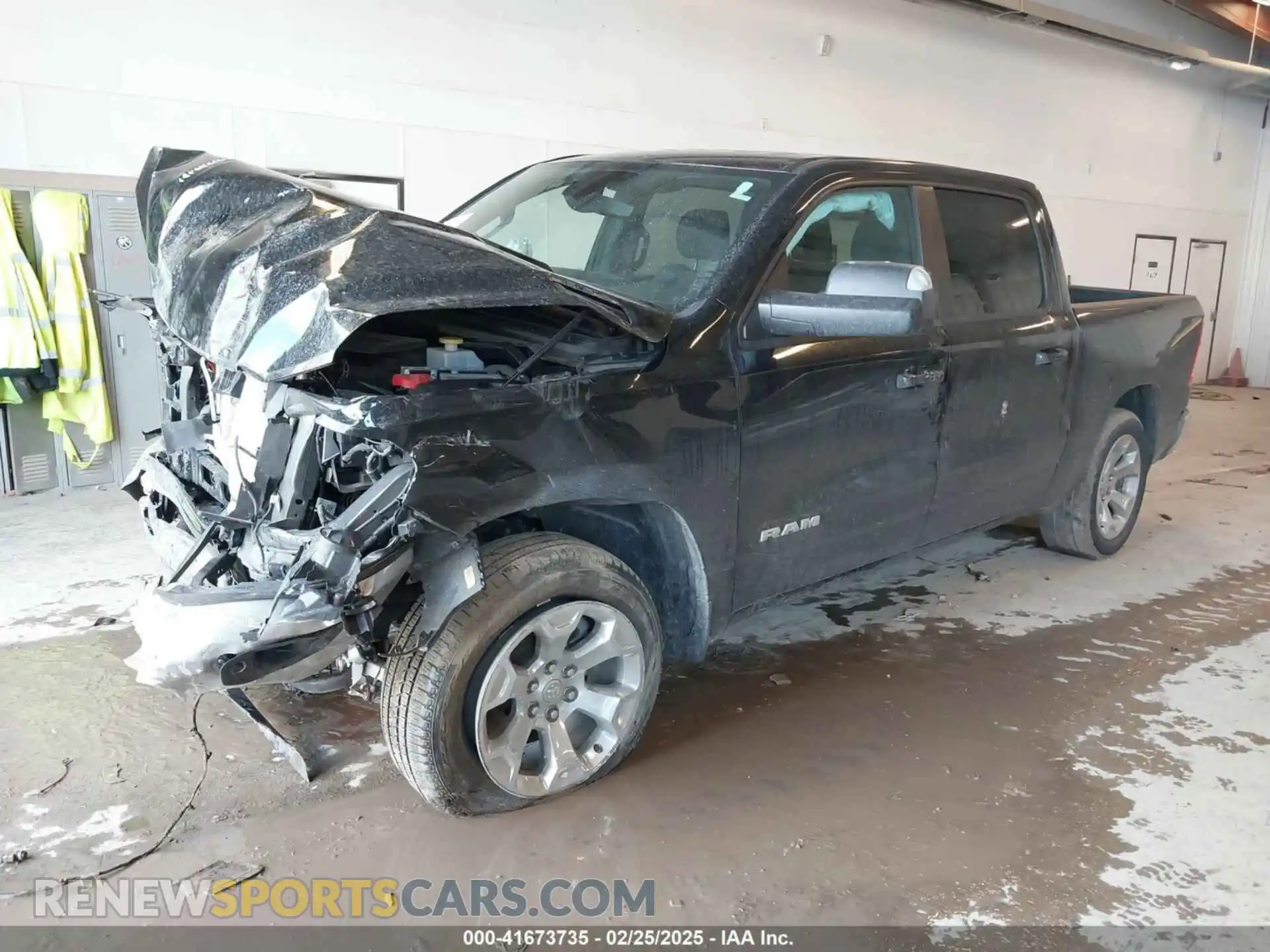 2 Photograph of a damaged car 1C6RRFFG3NN345917 RAM 1500 2022