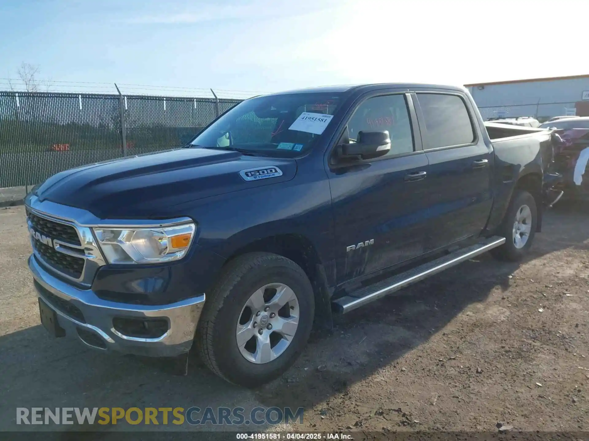 2 Photograph of a damaged car 1C6RRFFG4NN414825 RAM 1500 2022