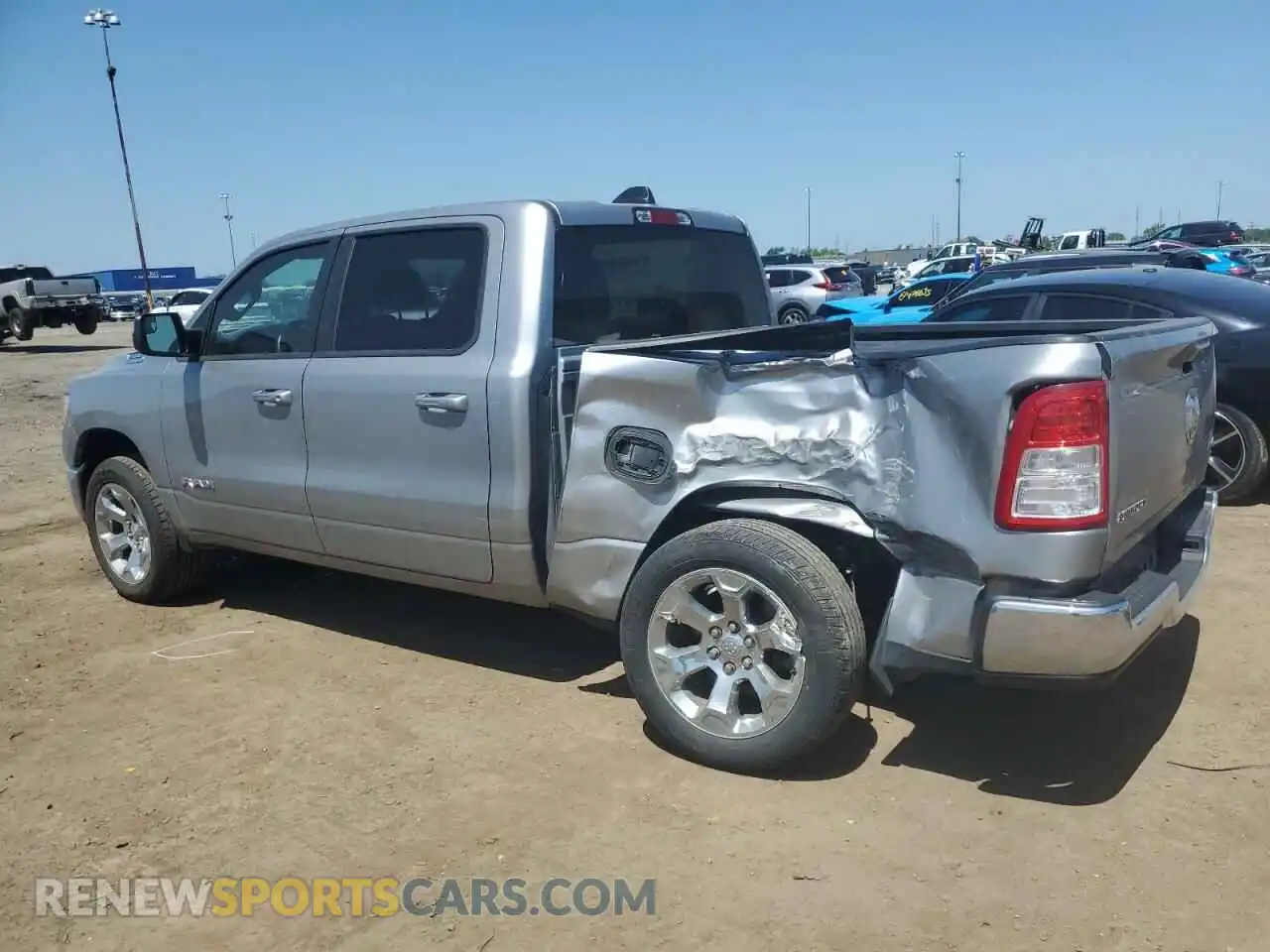 2 Photograph of a damaged car 1C6RRFFG5NN348561 RAM 1500 2022