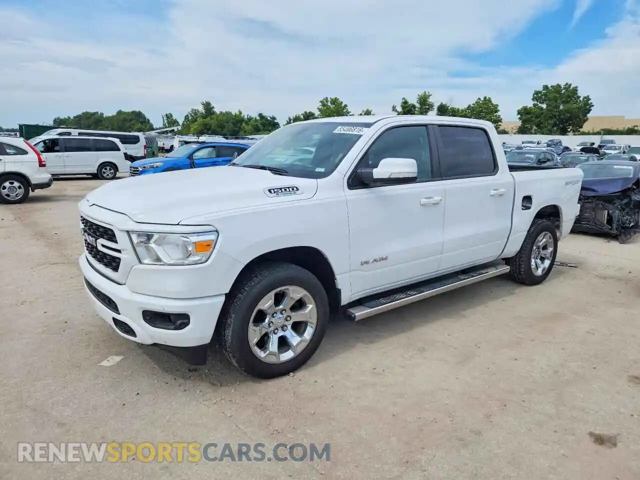 1 Photograph of a damaged car 1C6RRFFG6NN459216 RAM 1500 2022