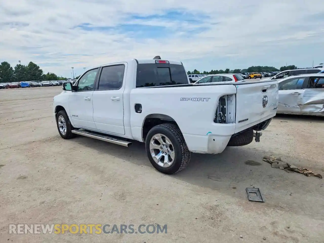 2 Photograph of a damaged car 1C6RRFFG6NN459216 RAM 1500 2022