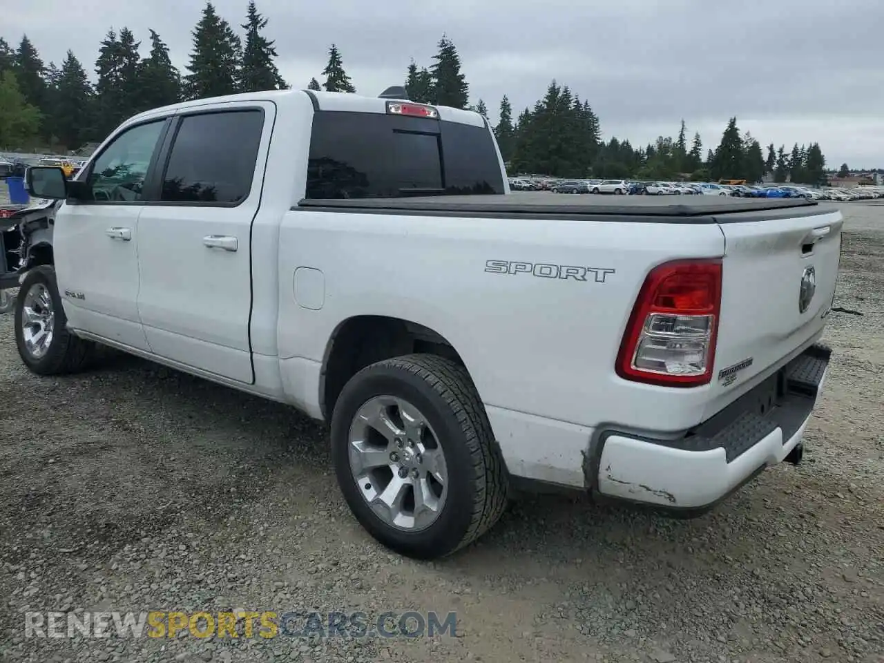 2 Photograph of a damaged car 1C6RRFFG7NN300477 RAM 1500 2022